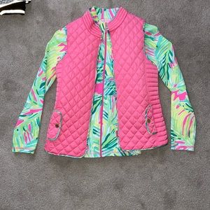 Lilly Pulitzer matching vest and long sleeve shirt